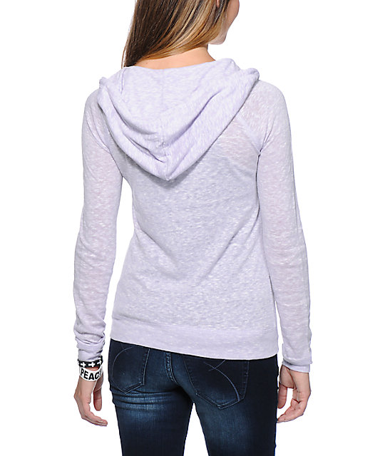 Zine Lavender Lightweight Zip Up Hoodie | Zumiez