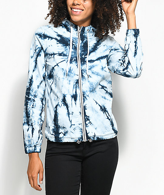 tie dye zip jacket