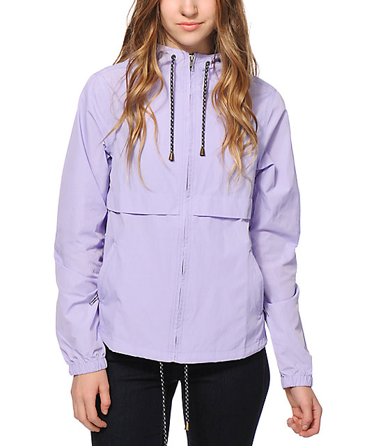 Zine Nola Lavender Windbreaker Jacket Zumiez