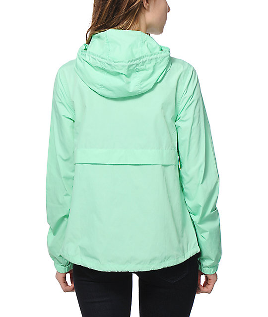 Zine Nola Mint Windbreaker Jacket Zumiez