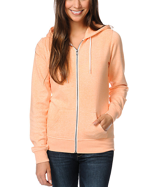 Zine Peach Cobbler Full Zip Up Hoodie Zumiez