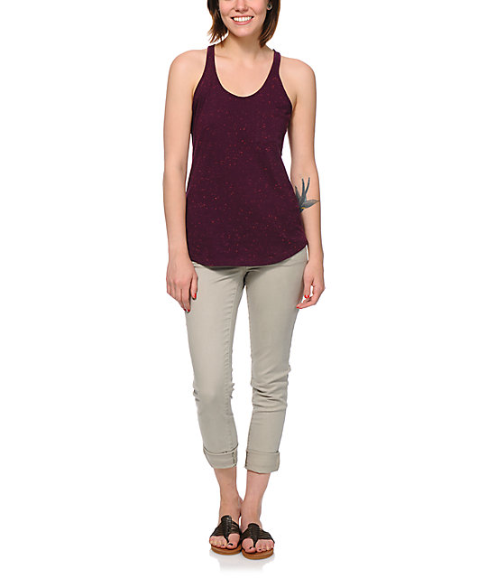 Zine Potent Purple Confetti Tank Top Zumiez