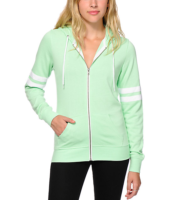 Zine Psi Mint Athletic Stripe Hoodie Zumiez
