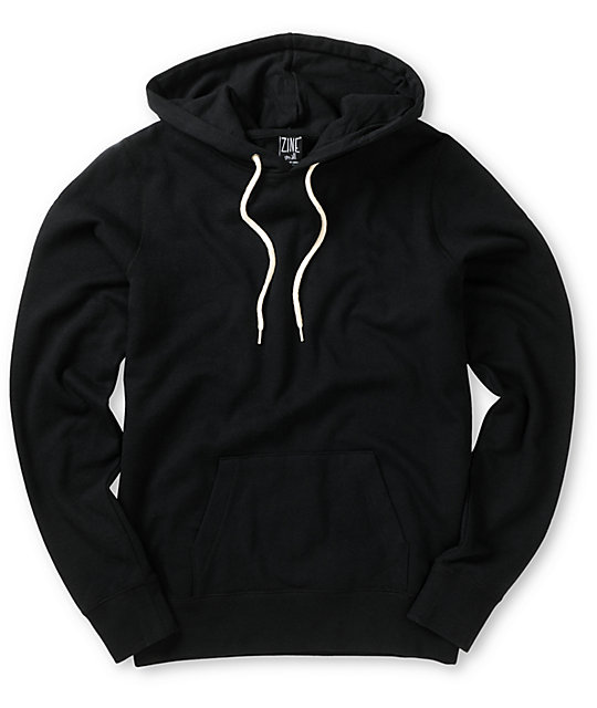 black pullover hoodie