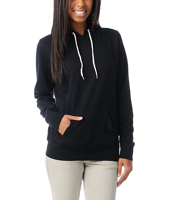 black pullover hoodie