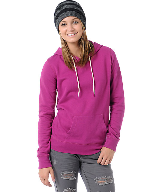 magenta hoodie