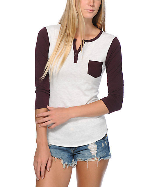 henley shirt white