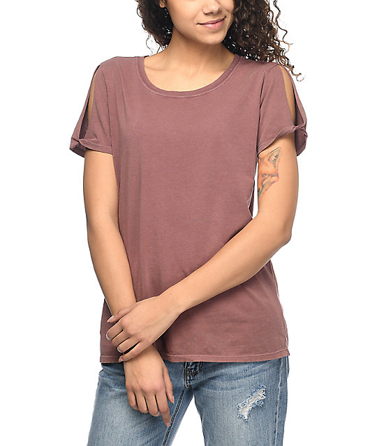 taupe t shirt dress