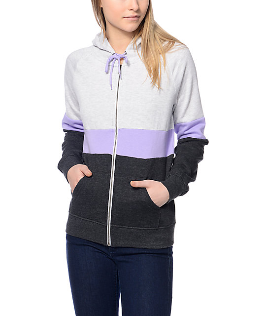 lavender zip up hoodie
