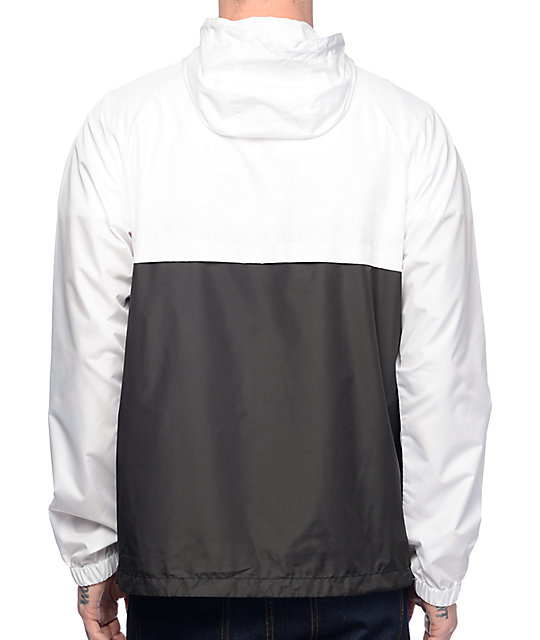 Zine Unlimited White & Black Anorak Windbreaker Jacket | Zumiez