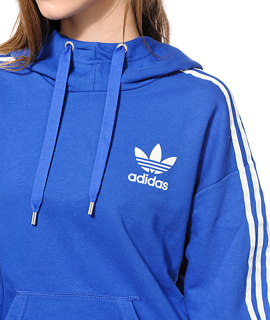 adidas women's 3 stripes hoodie