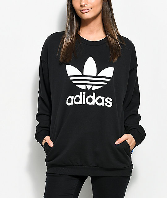 ladies black adidas jumper