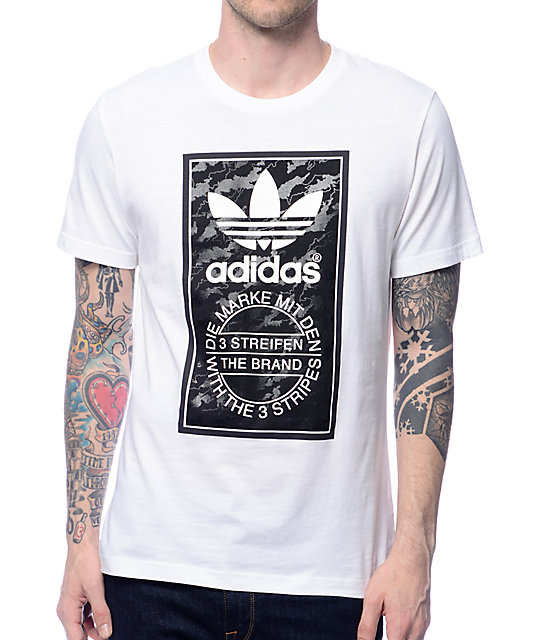 adidas t shirt white