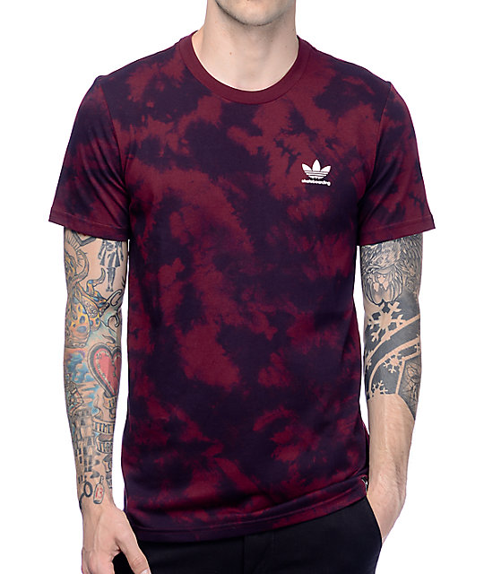 maroon adidas shirt women's