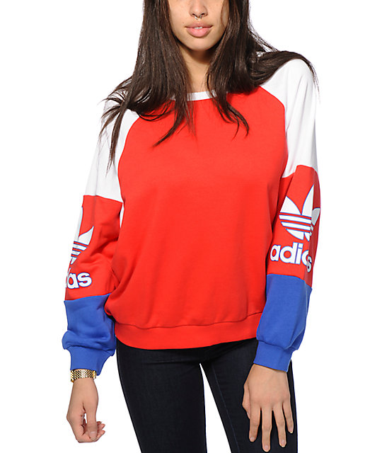 adidas crew neck sweater women's