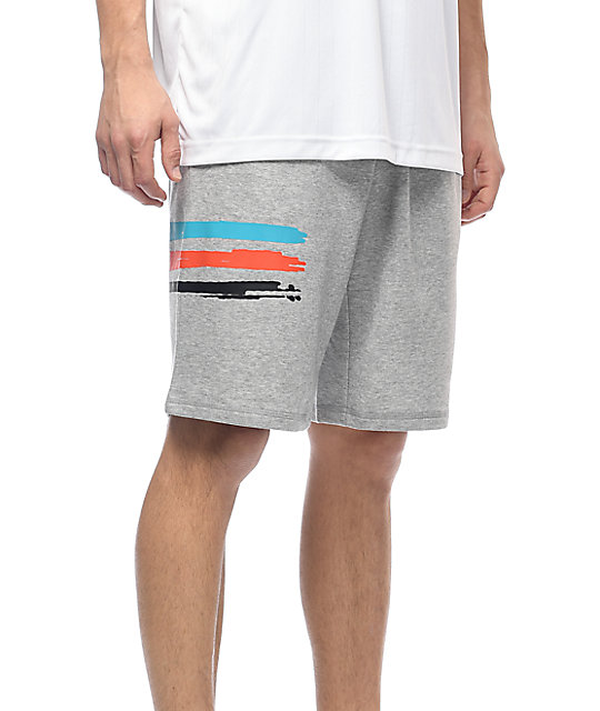 grey sweat shorts champion