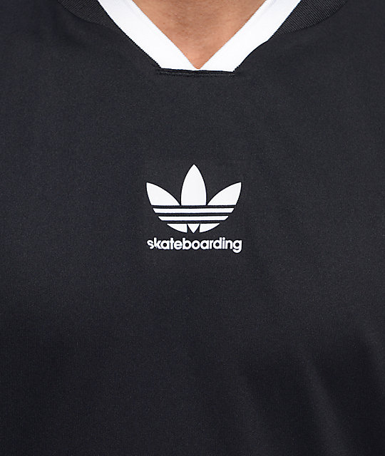 adidas black soccer jersey