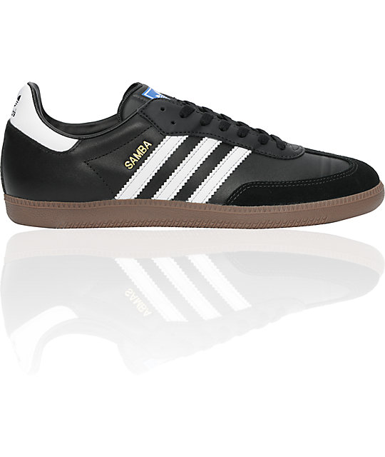 adidas samba black white gum