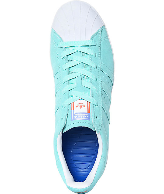 adidas Superstar Vulc ADV Pastel Blue Shoes Zumiez