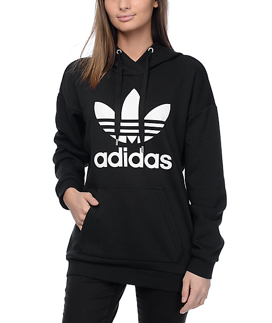 adidas women's black sweatshirt