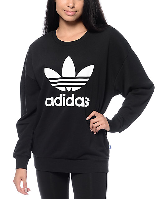 adidas trefoil sudadera negra adidas trefoil sudadera negra