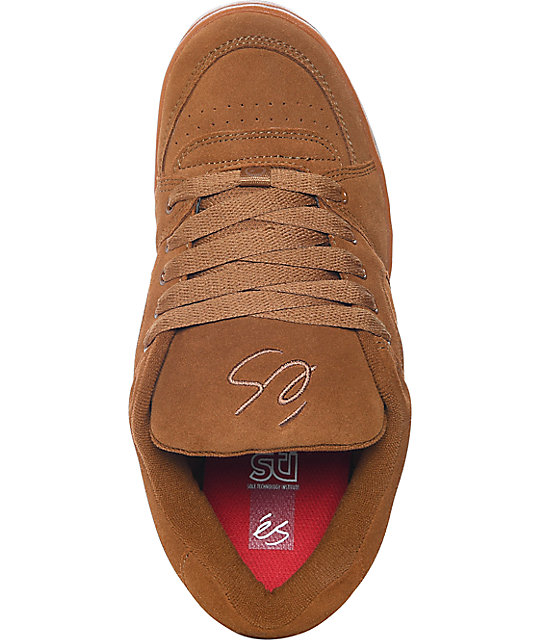 eS Accel OG Brown & Gum Skate Shoes Zumiez