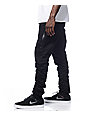 american stitch black cargo moto twill bungee jogger pants