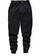 american stitch black cargo moto twill bungee jogger pants