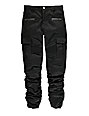 american stitch black cargo moto twill bungee jogger pants