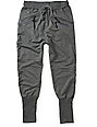 stitch zipper jogger pants