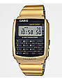 gold calculator casio watch