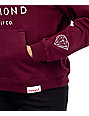 Diamond Supply Co. Brilliant Burgundy & White Pullover Hoodie | Zumiez