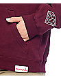 Diamond Supply Co. Overlap Burgundy Hoodie | Zumiez
