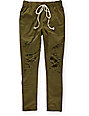 olive twill pants