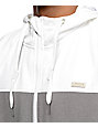 Empyre Highlights White & Grey Tech Fleece Jacket | Zumiez
