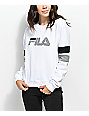 fila vintage roll neck white