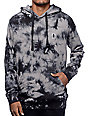 black grey tie dye hoodie