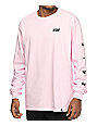 HUF x Pink Panther Heads Pink Long Sleeve T-Shirt | Zumiez