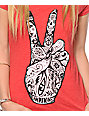 peace hand t shirt