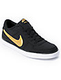 nike black gold shoes