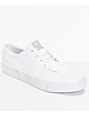 nike sb zoom stefan janoski white leather skate shoes