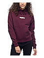 Obey Ripped Burgundy Hoodie | Zumiez
