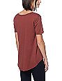 burgundy sleep shirt