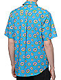 mens donut button up shirt