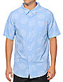 mens donut button up shirt