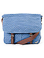 Roxy Flutter Blue Dot Canvas Messenger Bag | Zumiez