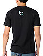 black slim fit v neck t shirt