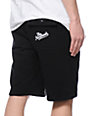 black sweat shorts womens