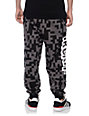 black and white checkered sweatpants