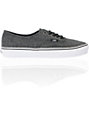 vans authentic herringbone black